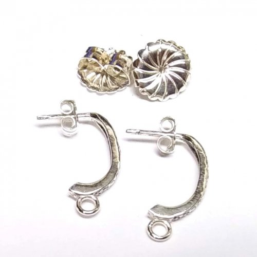 Judy Larson's Adjusting Purchased Ear Wires - , General Education, Butane Torch, Soldering, Solder, changing a lever back to a stud